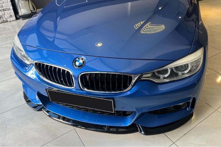 BMW řada 4 F32/F33/F36 2012–2020 Přední lip spoiler na nárazník Lip EuroCap (pro M-Sport, 2014-2017, lesklá černá) Fotografie 2