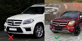Mercedes GL/GLS třída X166 2012–2019 Přední maska GT Panamericana (pro GL Low) fotografie 2