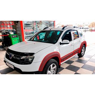 Lemy blatníků s lištami EuroCap (sada 12 ks, hladké, matná černá, ABS) Renault Duster 2008–2017 fotografie 1