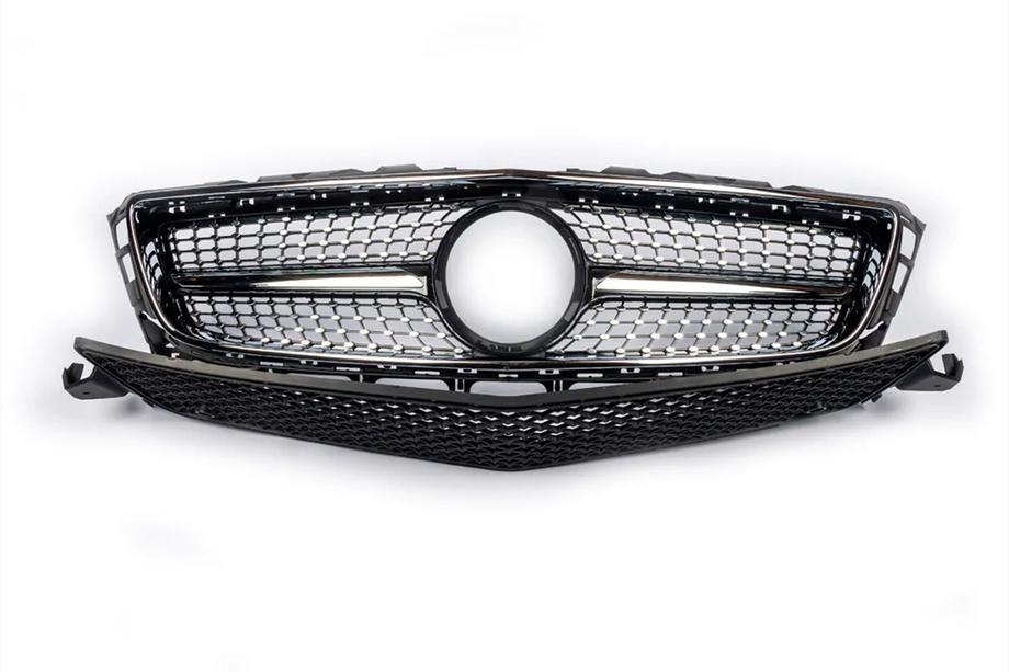 Mercedes CLS C218 2011–2018 Zlevněná přední maska chladiče 2011-2014 (Diamond Silver) Image