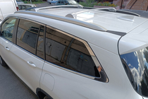 Acura MDX 2013–2020 Střešní nosič (příčníky) na integrované podélníky OEM (2 ks) Chrom fotografie 7