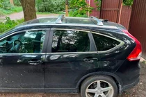 Honda CRV 2012–2016 Střešní nosič (příčníky) na integrované podélníky OEM (2 ks) fotografie 2