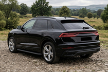 Audi Q8 2018– Boční nášlapy Tayga Black (2 ks, hliník) fotografie 1