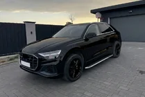 Audi Q8 2018– Boční prahy Maydos V1 (2 ks, hliník ↗ nerez) fotografie 1