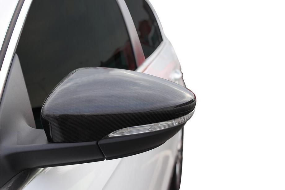 Volkswagen Passat CC 2008–2017 Kryty vnějších zrcátek (2 ks, pravý karbon) Fotografie 17