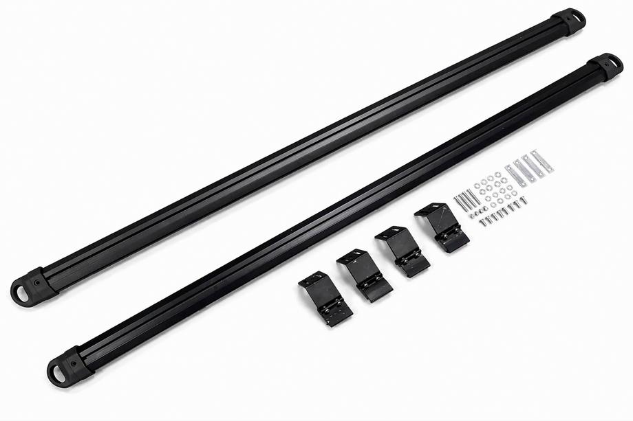 Jeep Grand Cherokee WK2 2010–2021 Střešní nosič – příčníky na integrované podélníky OEM V1 (2 ks) Černá Fotografie 12