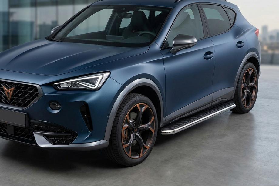 Cupra Formentor 2020– Boční prahy Maydos V1 (2 ks, hliník ↗ nerez) Image