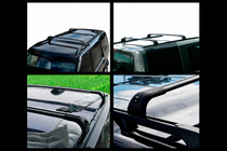 Land Rover Discovery III 2004–2009 Střešní nosič (příčníky) na integrované podélníky OEM (2 ks) Černá fotografie 4