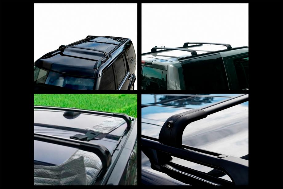 Land Rover Discovery IV 2009–2017 Střešní nosič (příčníky) na integrované podélníky OEM (2 ks) Černá Fotografie 4