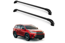 Toyota Highlander 2013–2019 Střešní nosič (příčníky) na integrované podélníky OEM (2 ks) Černá fotografie 3