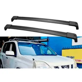 Střešní příčníky do originálních úchytů, uzamykatelné OEM (2 ks) Nissan X-trail T31 2007–2014 fotografie 3