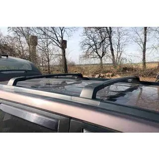 Střešní příčníky do originálních úchytů, uzamykatelné OEM (2 ks) Nissan X-trail T31 2007–2014 fotografie 1