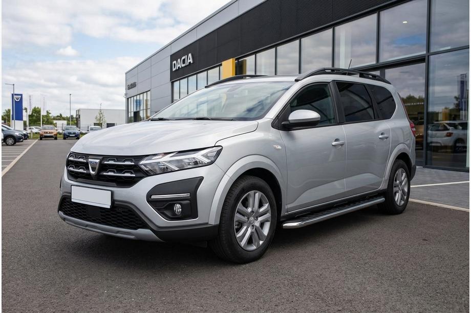 Dacia Jogger 2022– Boční prahy Maydos V1 (2 ks, hliník ↗ nerez) Image