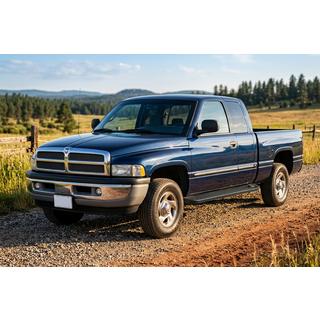 Boční prahy Allmond Black (2 ks, hliník) Dodge RAM (BR/BE) 1994–2002 fotografie 1