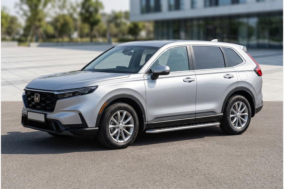 Honda CRV 2022– Boční prahy Maydos V1 (2 ks, hliník ↗ nerez) Image