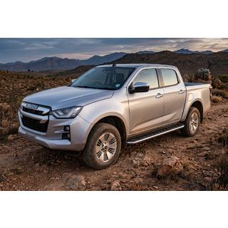 Boční prahy Maydos V1 (2 ks, hliník ↗ nerez) Isuzu D-Max 2019– fotografie 1