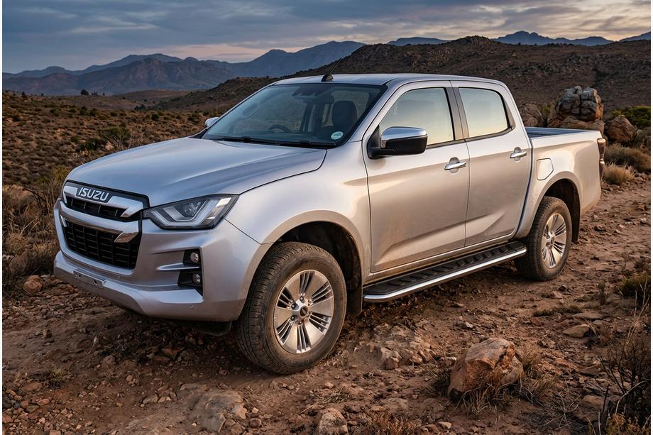 Isuzu D-Max 2019– Boční prahy Maydos V1 (2 ks, hliník ↗ nerez) Image