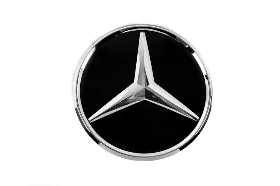 Mercedes GLE/ML třída W166 2011–2018 Zlevněno: Přední emblém pod sklem, chromový rámeček A0008880111 (pro GLE) Image