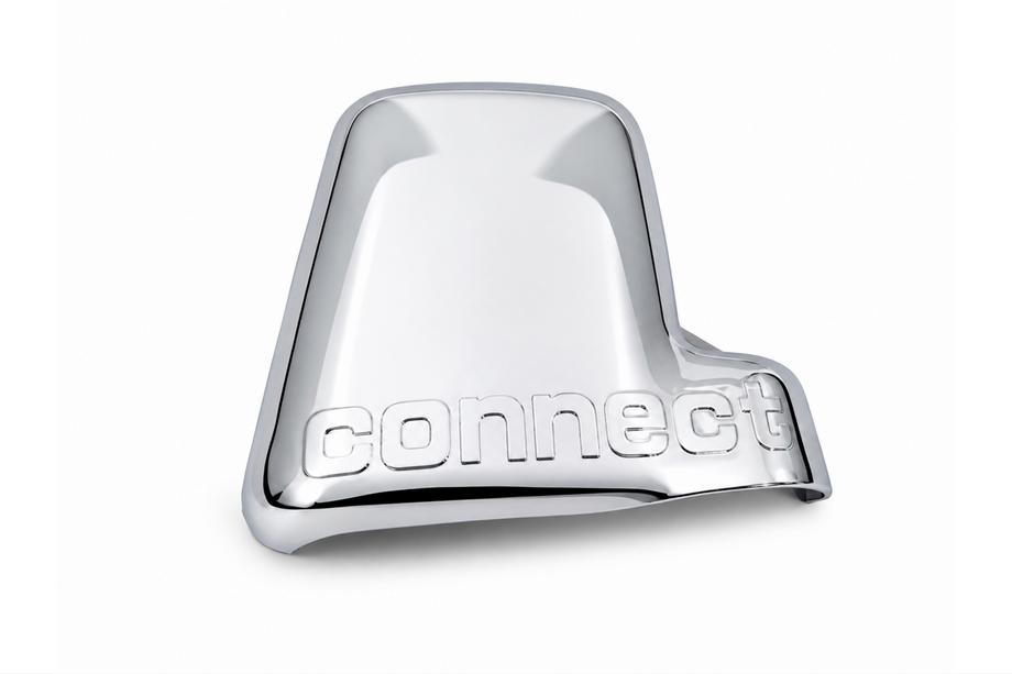 Ford Connect 2006–2009 Chromový kryt zrcátka s logem, pravý (1 ks, plast) Image
