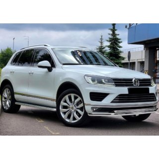 Přední ochranný rám ST014 (nerez) Volkswagen Touareg 2010–2018