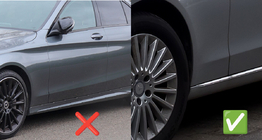 Mercedes C-Class W205 2014–2021 Přední zástěrky Premium (pro Base, 2 ks) fotografie 2