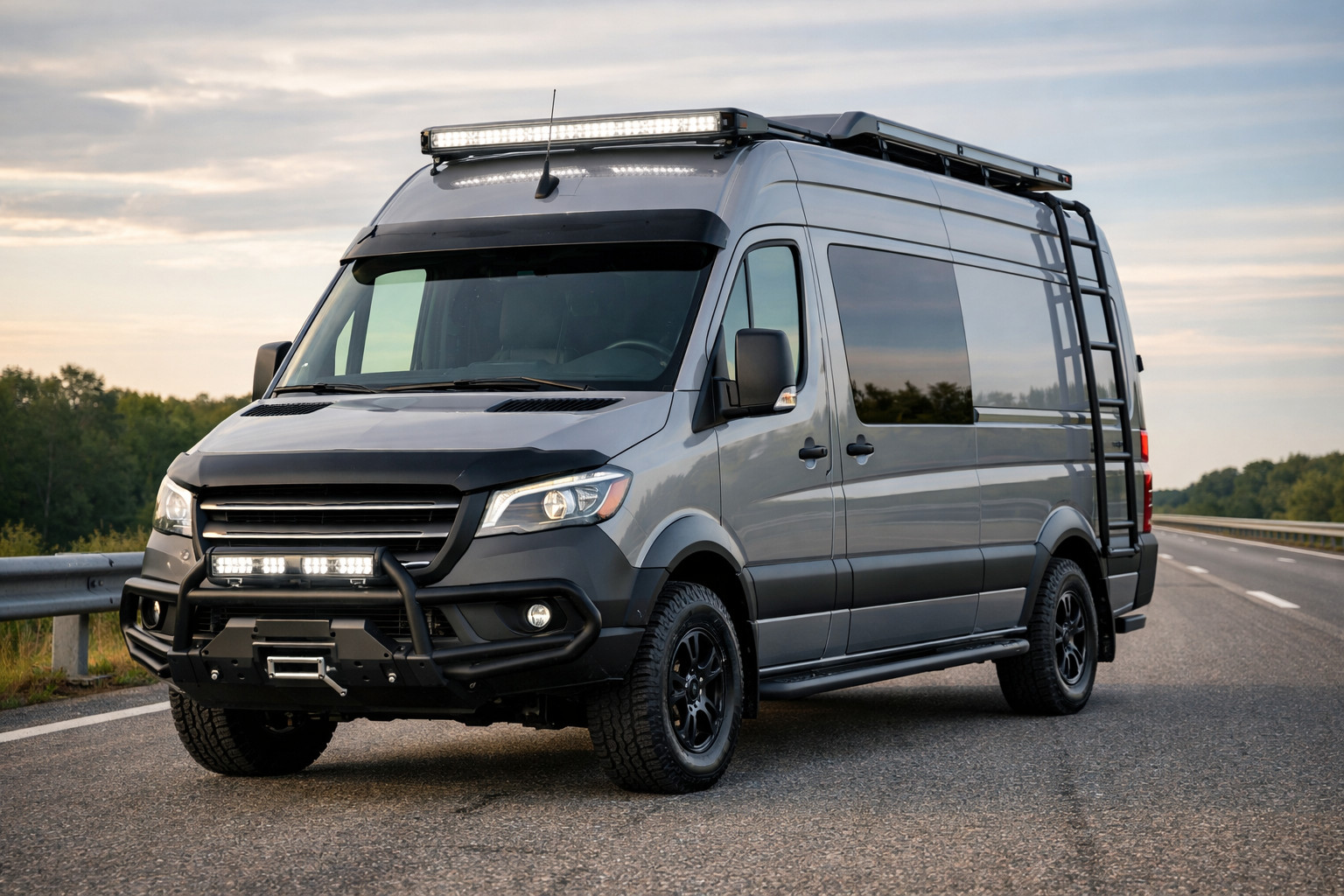 Balíček úprav Mercedes Sprinter W907/W910 na dálnici: ochrana, komfort a vzhled