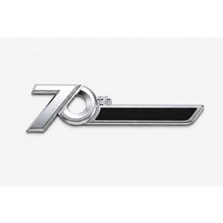 Emblém nápis 70 let Toyota (22 cm × 6,3/2,5 cm)