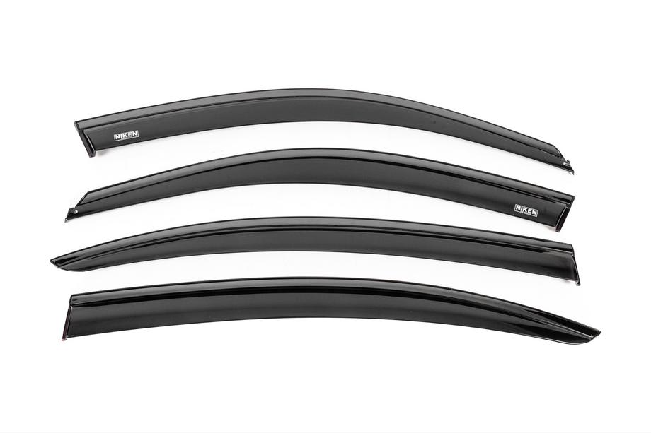 BMW řada 3 F30/F31 2012–2019 Okenní deflektory s černou lištou Niken Luxury (4 ks) Image