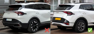 Kia Sportage 2021– Ofuky oken s černou lištou Niken Luxury (pro SWB, sada 4 ks) fotografie 5