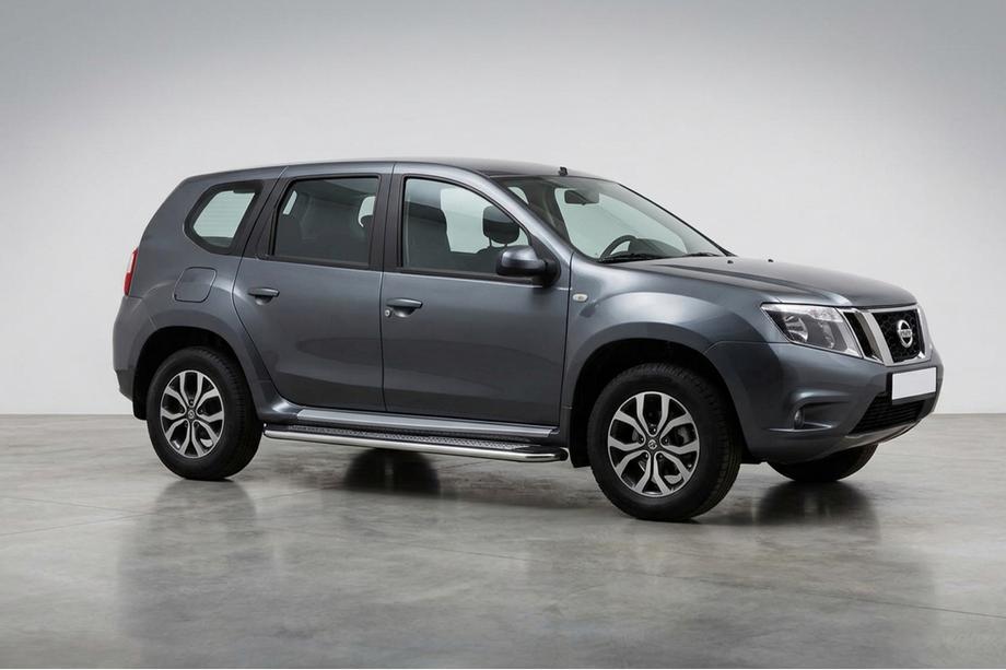 Nissan Terrano 2014– Boční prahy Maydos V2 (2 ks, hliník + nerez) Image
