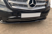 Mercedes Vito/V-class W447 2014– Nerezové lišty na mřížku nárazníku (2 ks) Vito osobní (chrom) fotografie 7