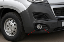 Fiat Ducato 2006–2025 Nerezové rámečky mlhovek (4 ks) fotografie 1