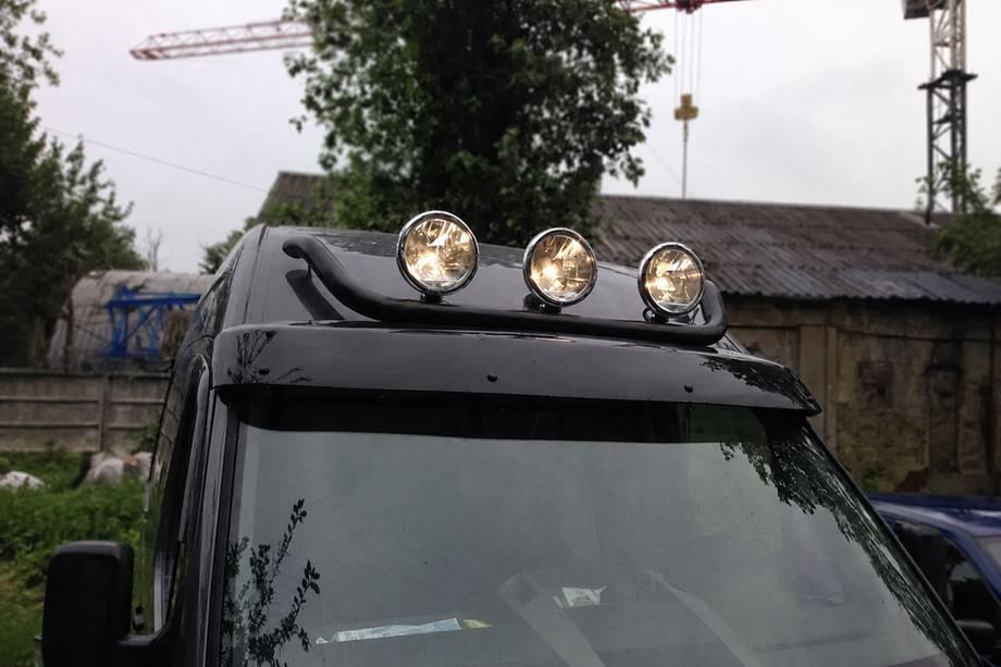 Ford Transit 2000–2014 Horní oblouk Black (nerez) Image