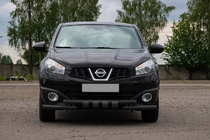 Nissan Qashqai 2010–2014 Přední ochranná tyč ST009-15 Black (nerez) fotografie 2