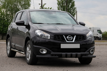 Nissan Qashqai 2010–2014 Přední ochranná tyč ST009-15 Black (nerez) fotografie 3