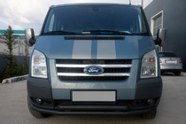 Ford Transit 2000–2014 Přední ochranný rám ST014 Black (2006-2014, nerez) fotografie 1