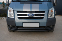 Ford Transit 2000–2014 Přední ochranný rám ST014 Black (2006-2014, nerez) fotografie 2