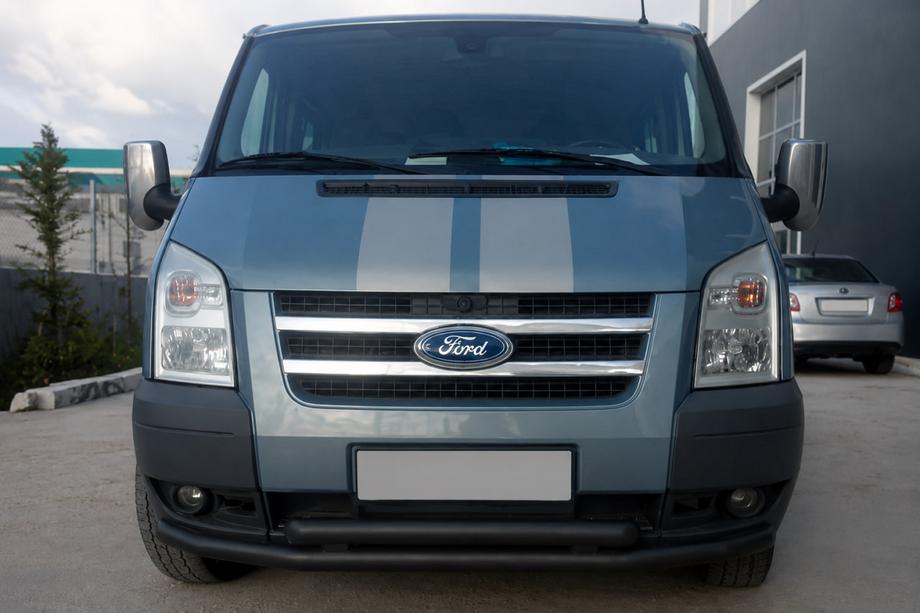 Ford Transit 2000–2014 Přední ochranný rám ST014 Black (2006-2014, nerez) Image