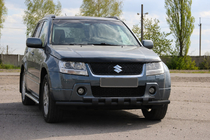 Suzuki Grand Vitara 2005–2017 Přední ochranný rám ST015 Black (nerez) fotografie 2