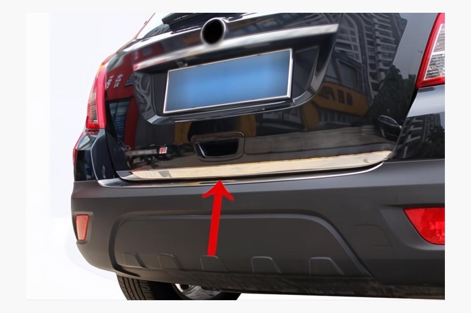 Opel Mokka 2012–2021 Nerezová lišta na hranu víka kufru Carmos - turecká ocel Image