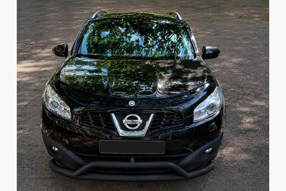 Nissan Qashqai 2007–2010 Přední ochranný rám Black (nerez) Image