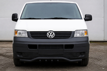 Volkswagen T5 Transporter 2003–2010 Přední ochranný rám vlna-gril ST007-1 Black (nerez) fotografie 1