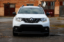 Dacia Duster 2018–2024 Přední ochranný rám F3-10 Black (nerez) fotografie 2