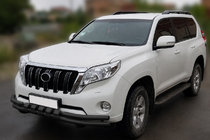 Toyota Land Cruiser Prado 150 2009–2023 Přední ochranný rám F3-31 Black (nerez) fotografie 1