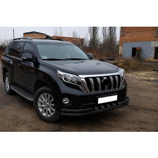 Přední ochranný rám F3-31 Black (nerez) Toyota Land Cruiser Prado 150 2009–2023 fotografie 3
