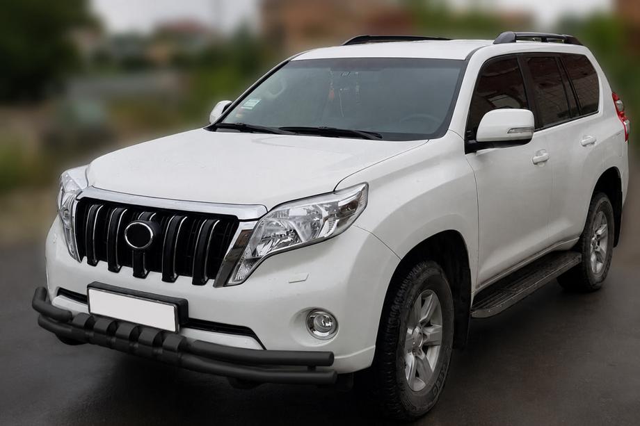 Toyota Land Cruiser Prado 150 2009–2023 Přední ochranný rám F3-31 Black (nerez) Image