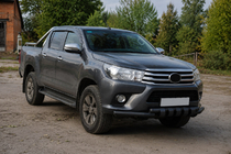 Toyota Hilux 2015– Přední ochranný rám F3-34 Black (nerez.) fotografie 2