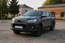 Toyota Hilux 2015– Přední ochranný rám F3-34 Black (nerez.) fotografie 3