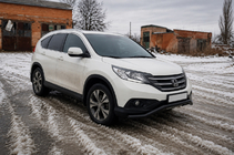Honda CRV 2012–2016 Přední ochranný rám ST007 Black (nerez) fotografie 2