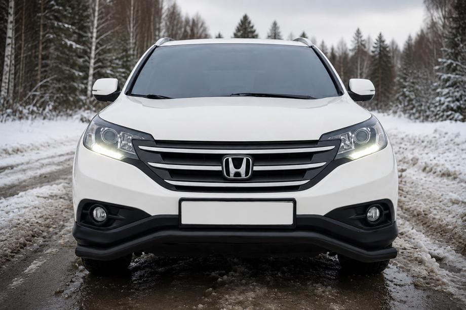 Honda CRV 2012–2016 Přední ochranný rám ST007 Black (nerez) Image